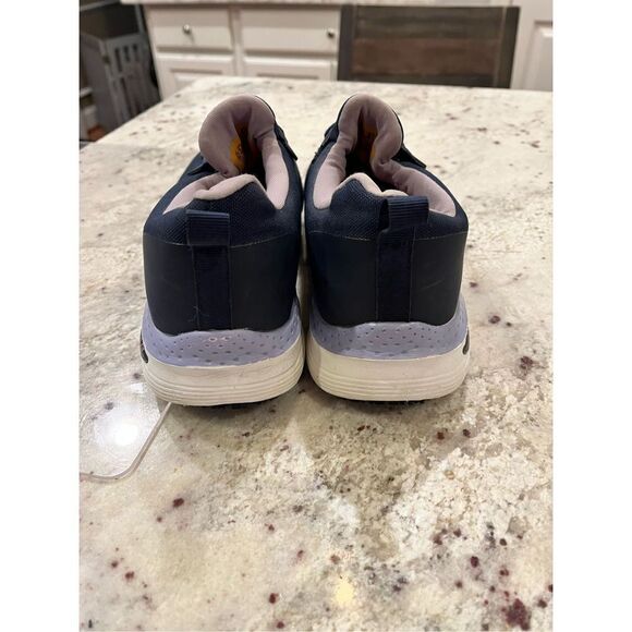 Skechers Serena Slip Resistant Alloy Toe Sneakers Navy sz 8.5 EUC - Picture 5 of 6